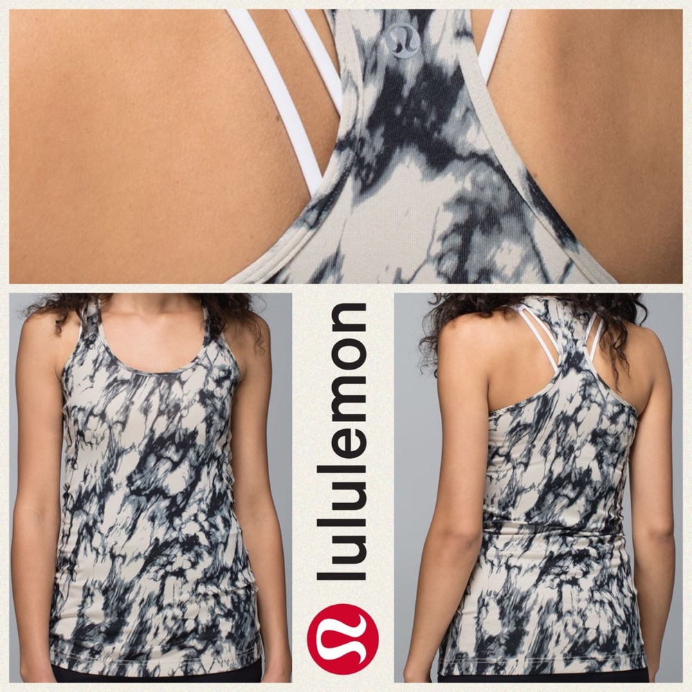 Lululemon Cool Racerback tank Sz 10 EUC Granite